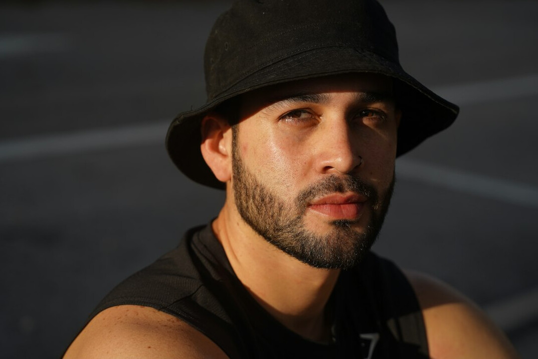 Portrait of a bearded Latino man in his thirties